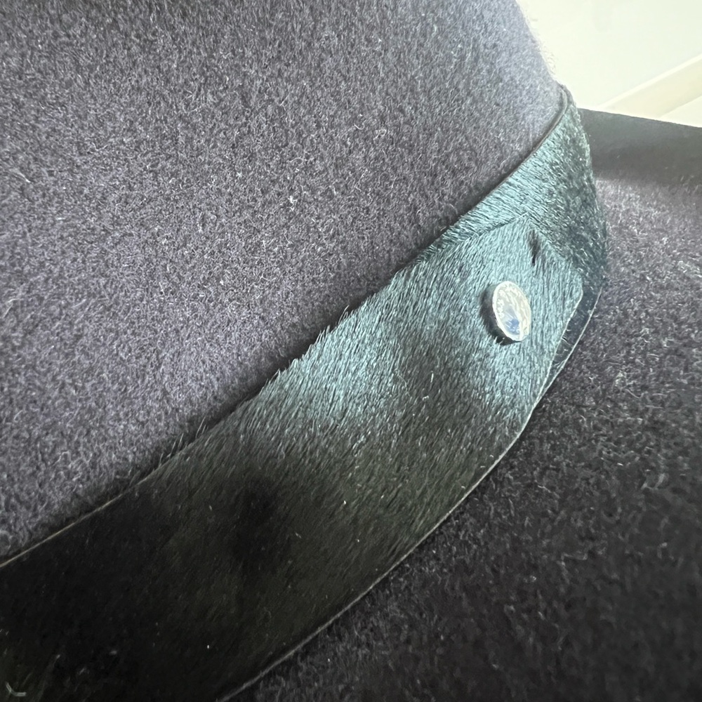RAG & BONE HAT: Deep purple wool hat - Picture 7 of 7
